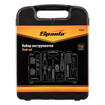 Набор инструментов бытовой Sparta 135645, 132 предмета купить в Магнитогорске