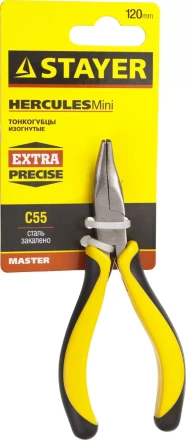 Тонкогубцы STAYER &quot;MASTER&quot; изогнутые &quot;HERCULES&quot; &quot;MINI&quot;, 120мм 2218-3_z03 купить в Магнитогорске