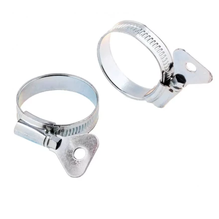 Хомуты металлические червячные 32-44 мм ширина 12 мм W1 с металлическим ключом 2 шт Сибртех 476537 купить в Магнитогорске