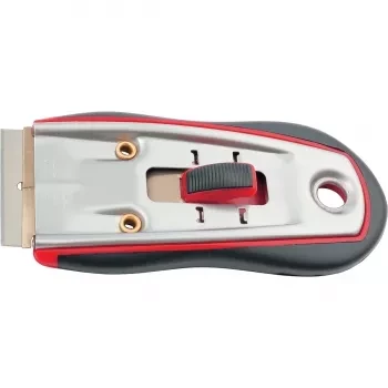 Скребок, выдвижное лезвие, обрезиненный корпус из нержавеющей стали 3 запас.  лезвия MATRIX 90506 купить в Магнитогорске