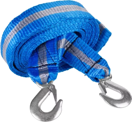 Трос буксировочный ЗУБР &quot;ЭКСПЕРТ&quot;, 2 крюка, сумка, 5м, 5т 61215-5 купить в Магнитогорске