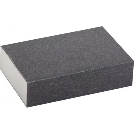 Губка шлифовальная ЗУБР &quot;ЭКСПЕРТ&quot; четырехсторонняя, SiC, средняя жесткость, Р180, 100х68х26 мм 35612-180 купить в Магнитогорске