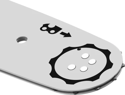 ЗУБР тип 5, шаг 0.325, паз 1.5 мм, 45 см, шина для бензопил (70205-45) купить в Магнитогорске