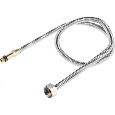 Подводка ЗУБР &quot;ЭКСПЕРТ&quot; сильфонная из нержавеющей стали, для смесителя, удлиненная, г/ш (гайка-штуцер), 1/2&quot;, 0,8м 51013-080 купить в Магнитогорске