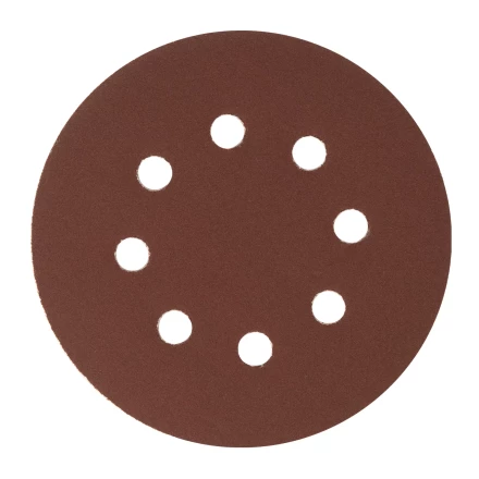 Круг абразивный на ворсовой подложке под &quot;липучку&quot;, перфорированный, P 240, 125 мм, 5 шт Сибртех 738117 купить в Магнитогорске