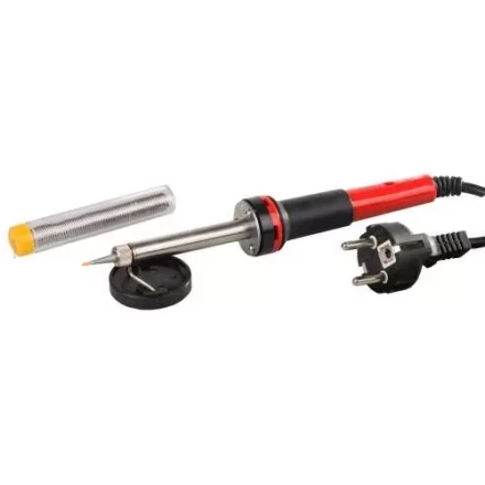 Паяльник MATRIX 30W (220В) класса защиты 1 с индикатором напряжения и медным острым наконечником с защитным покрытием 913043 купить в Магнитогорске