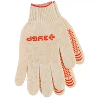 Перчатки ЗУБР "МAСTEP" трикотажные, 7 класс, х/б, с защитой от скольжения, L-XL, 3 пары 11456-K3