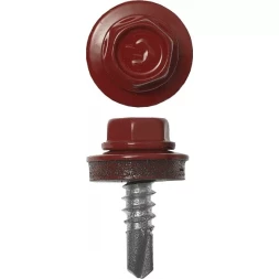 Саморезы ЗУБР &quot;ПРОФЕССИОНАЛ&quot; окраш., RAL 3003 рубин.-красн., для крепл. кров. матер. к металл. констр., 5.5x25мм, 420шт 4-300315-55-025-3003