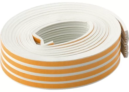 Уплотнитель 24 м профиль &quot;E&quot; белый СИБРТЕХ 93922 купить в Магнитогорске