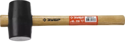 Киянка ЗУБР &quot;МАСТЕР&quot; резиновая черная с деревянной ручкой, 230г 2050-40_z01 купить в Магнитогорске