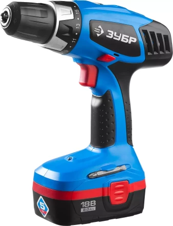 Дрель-шуруповерт 2 АКБ ЗДА-18-2 КИН20 серия ПРОФЕССИОНАЛ купить в Магнитогорске