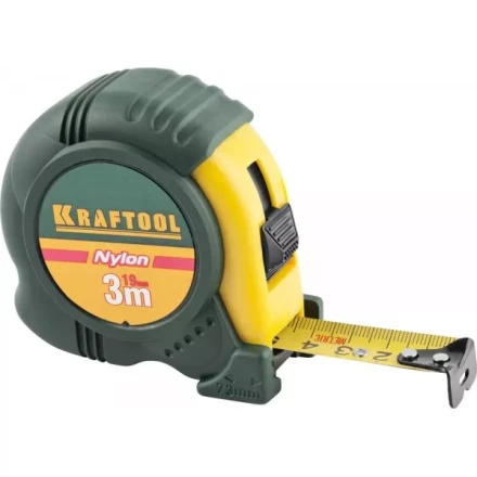 Рулетка KRAFTOOL &quot;EXPERT&quot; с нейлоновым покрытием, обрезин корпус, 3/19мм 34122-03-19_z01 купить в Магнитогорске