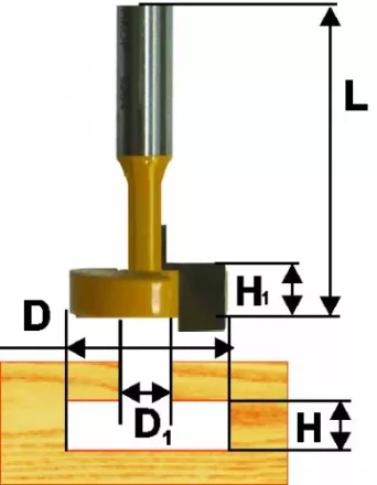 Фреза паз конструкционная ф9.5мм Т-обр хв 8мм 10515 купить в Магнитогорске