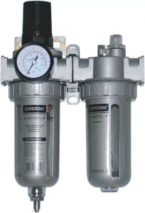 Фильтр воздушный с регулятором давления манометром и лубрикатором Кратон 3 01 03 014 купить в Магнитогорске