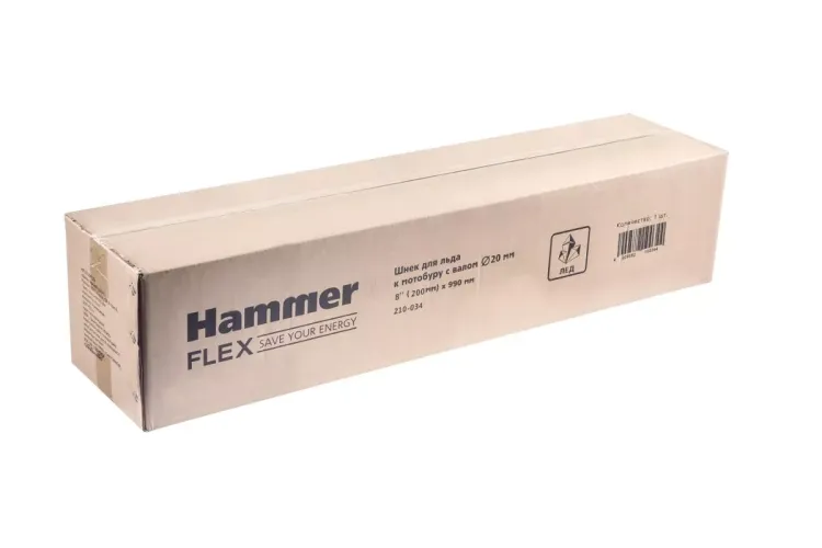 Шнек HAMMER 210-034 для льда 8'' (200мм) купить в Магнитогорске