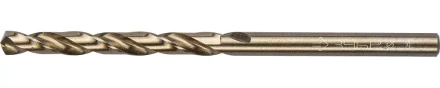 Сверло ЗУБР &quot;ЭКСПЕРТ&quot; КОБАЛЬТ по металлу, цилиндрический хвостовик, быстрорежущая сталь Р6М5К5, класс точн. А1, 4х75мм 4-29626-075-4 купить в Магнитогорске
