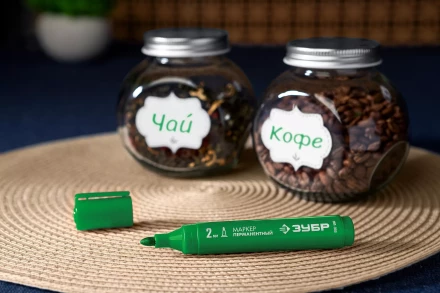 ЗУБР МП-300 зеленый, 2 мм перманентный маркер (06322-4) купить в Магнитогорске