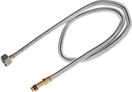 Подводка ЗУБР &quot;ЭКСПЕРТ&quot; сильфонная из нержавеющей стали, для смесителя, удлиненная, г/ш (гайка-штуцер), 1/2&quot;, 1,0м 51013-100 купить в Магнитогорске
