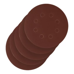 Круг абразивный на ворсовой подложке под "липучку", перфорированный, P 280, 125 мм, 5 шт Сибртех 738127