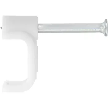 Скобы электроустановочные, 14 мм, прямоугольный профиль, 30 шт  СИБРТЕХ 47544 купить в Магнитогорске