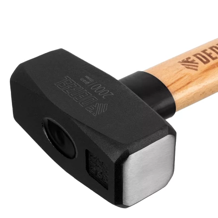 Кувалда, 2000 г Denzel, кованая головка, буковая рукоятка 11021 купить в Магнитогорске