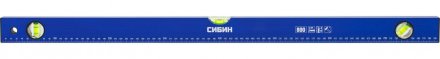 Уровень СИБИН коробчатый, 3 противоударных ампулы, измерительная линейка, 80см 34605-080 купить в Магнитогорске