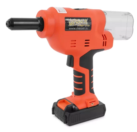 Аккумуляторный вытяжной заклепочник MESSER M1000 (18В;  Li-Ion 2Ач х 2; 3,2 - 6,4) купить в Магнитогорске
