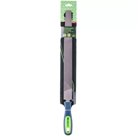 Напильник 300 мм плоский двухкомпонентная рукоятка №2 Сибртех 16233 купить в Магнитогорске