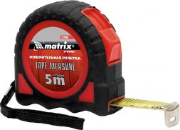 Рулетка Target 7,5 м * 25 автоматическая фиксация обрезиненный корпус  MATRIX 31083