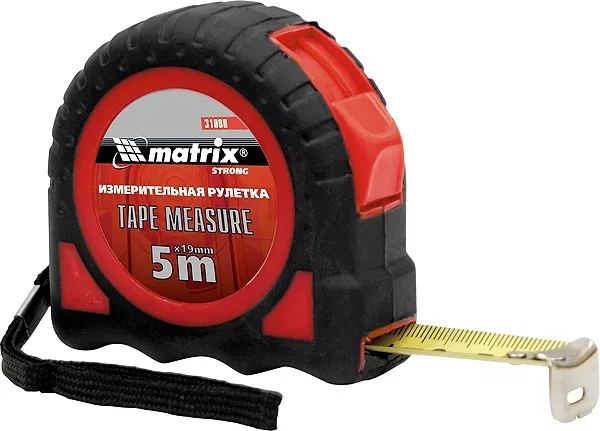 Рулетка Target 7,5 м * 25 автоматическая фиксация обрезиненный корпус  MATRIX 31083 купить в Магнитогорске