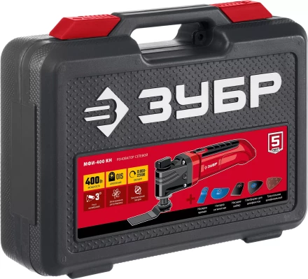 ЗУБР OIS, 400 Вт, реноватор, кейс, набор насадок (МФИ-400 КН) купить в Магнитогорске
