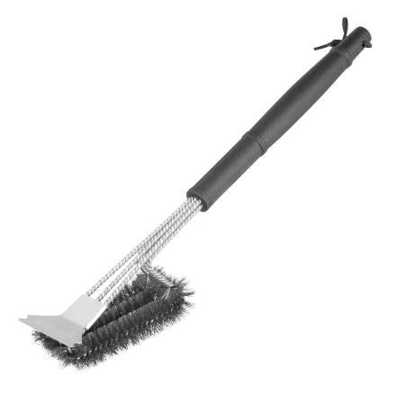 Щетка для чистки гриля 46,5 см, 2 в 1 (щетка, скребок), Camping// Palisad 69702 купить в Магнитогорске