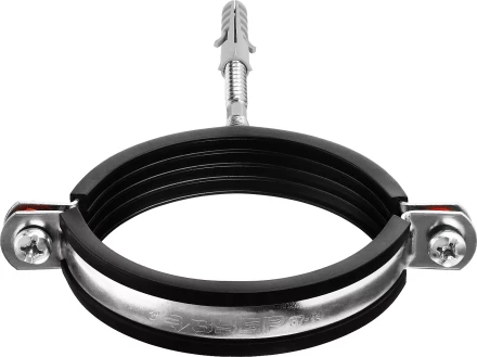 ЗУБР 3, цинк, 1 шт, трубный хомут с сантехнической шпилькой и дюбелем (37866-87-94) купить в Магнитогорске