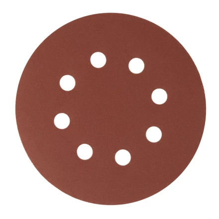 Круг абразивный на ворсовой подложке под &quot;липучку&quot;, перфорированный, P 320, 125 мм, 5 шт Сибртех 738137 купить в Магнитогорске