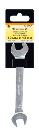 Ключ гаечный рожковый двусторонний 12х13 Энкор 26017 купить в Магнитогорске