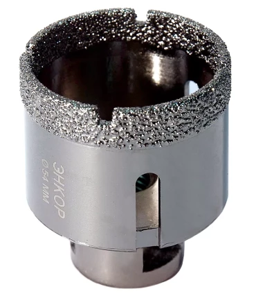 Коронка алмазная по керамограниту D 54 мм для УШМ сух. рез Энкор 48312 купить в Магнитогорске