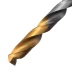 Сверло спиральное по металлу Denzel, 8 х 165 мм, Р6М5, Golden Tip, удлиненное, 718260 купить в Магнитогорске