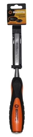Стамеска-долото 16 мм двухкомпонентная усиленная рукоятка CrV Вихрь купить в Магнитогорске