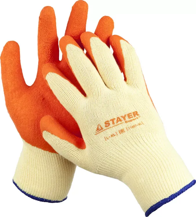 Перчатки STAYER "EXPERT"  рабочие с рельефным латексным покрытием, 10 класс, L-XL 11407-XL купить в Магнитогорске