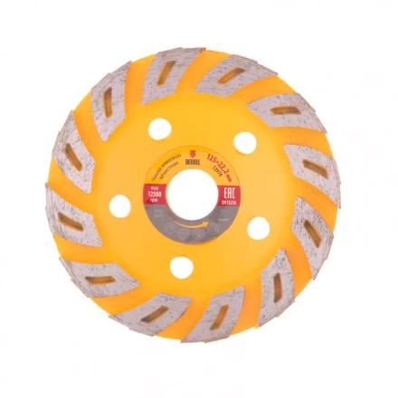 Чашка алмазная зачистная 125 мм Турбо Denzel 72970 купить в Магнитогорске