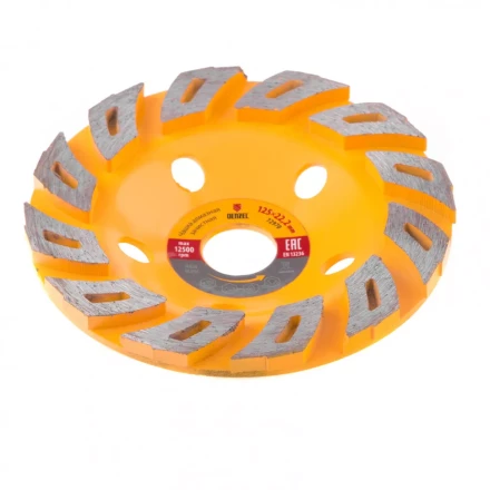 Чашка алмазная зачистная 125 мм Турбо Denzel 72970 купить в Магнитогорске