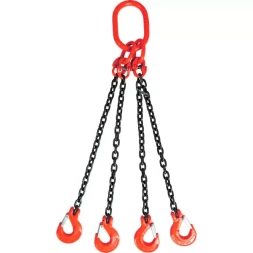 Строп цепной TOR 4СЦ г/п 11,2 т 9,0 м с самозакрывающимися крюками 1018521