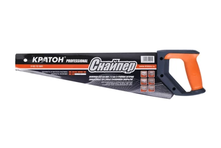 Ножовка Кратон PROFESSIONAL 450мм шаг 2,5мм 3-гран. зуб. ТВЧ 2 03 12 001 купить в Магнитогорске