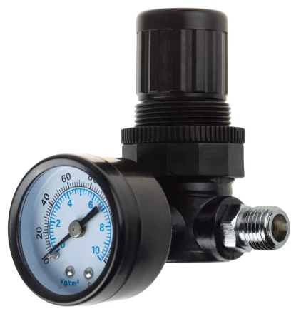 Манометр KRAFTOOL &quot;INDUSTRIE&quot; с регулятором подачи воздуха, 1/4&quot;, максимальное давление 10 атмосфер 6503 купить в Магнитогорске