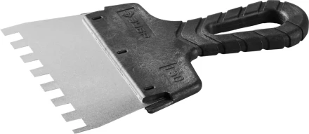 Шпатель ЗУБР &quot;МАСТЕР&quot; ФАСАДНЫЙ, нержавеющее полотно, 150мм, зуб 10х10мм 10078-15-10 купить в Магнитогорске