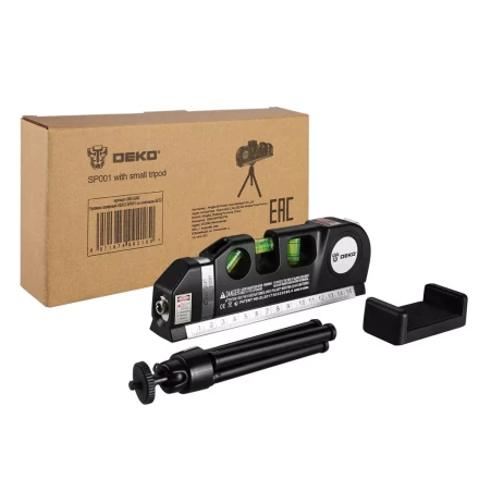 Уровень лазерный SP001 SET2 DEKO, 065-0200, со штативом купить в Магнитогорске