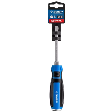 ЗУБР Ударник, SL6 х 100 мм, ударная отвертка, Профессионал (25271-6) купить в Магнитогорске