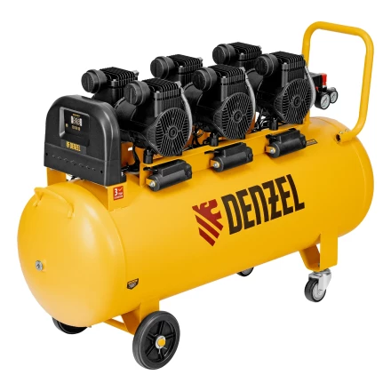 Компрессор безмасл. малошумн. DLP-4500/150, 4,5 кВт, 3х1,5 кВт,150 л, 2850 об/мин,750 л/мин// Denzel 58146 купить в Магнитогорске