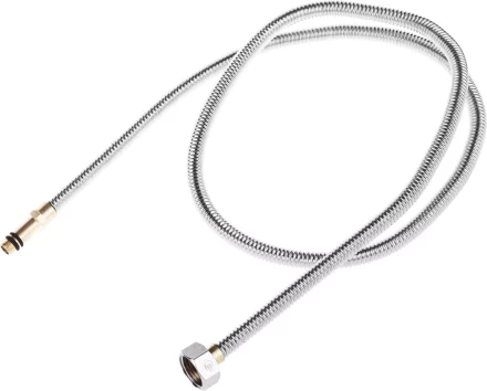 Подводка ЗУБР &quot;ЭКСПЕРТ&quot; сильфонная из нержавеющей стали, для смесителя, удлиненная, г/ш (гайка-штуцер), 1/2&quot;, 1,2м 51013-120 купить в Магнитогорске