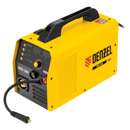 Аппарат инвертор. полуавтомат. cварки IMIG-200, 200 А, ПВ 60%, катушка 5 кг// Denzel 94361 купить в Магнитогорске